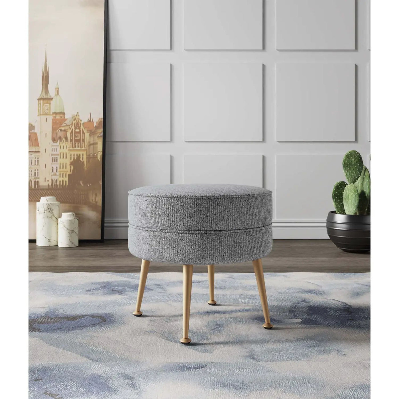 Bailey - Upholstered Accent Ottoman by HouseOfZazla
