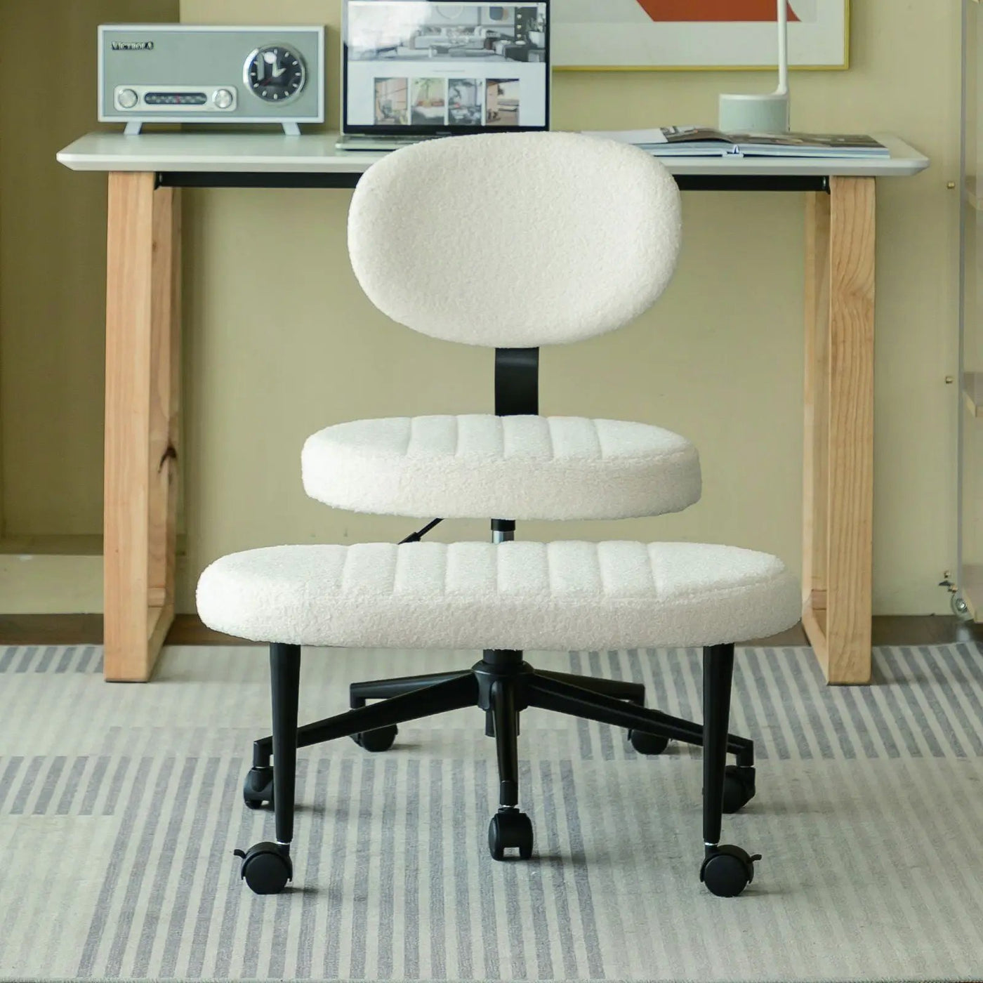 Ergonomic Cross Legged Office Chair With Back Support by HouseOfZazla