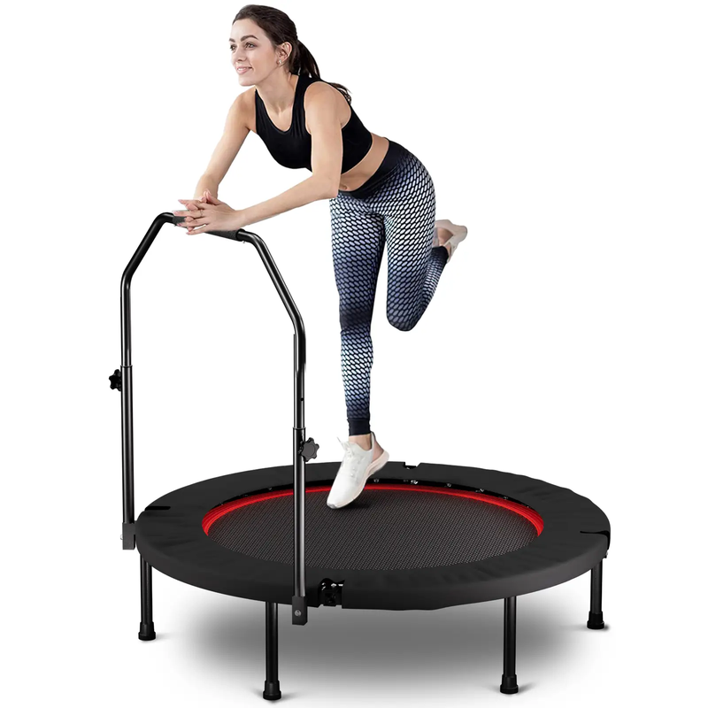 YC 40 Inch Foldable Trampoline with Handle - Standard Spring by HouseOfZazla
