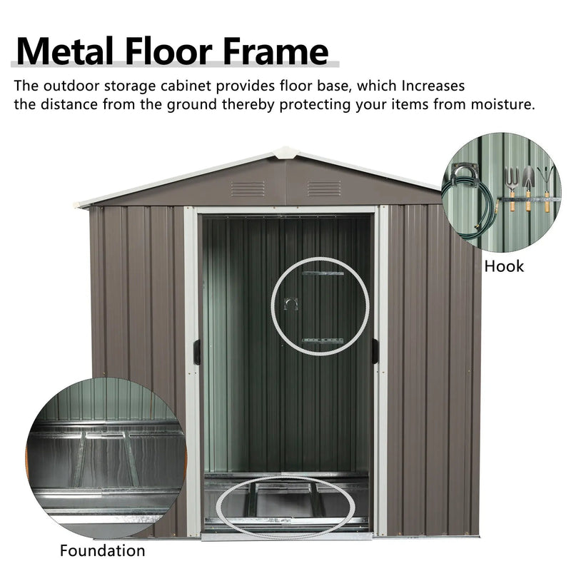 Outdoor Metal Storage Shed by HouseOfZazla