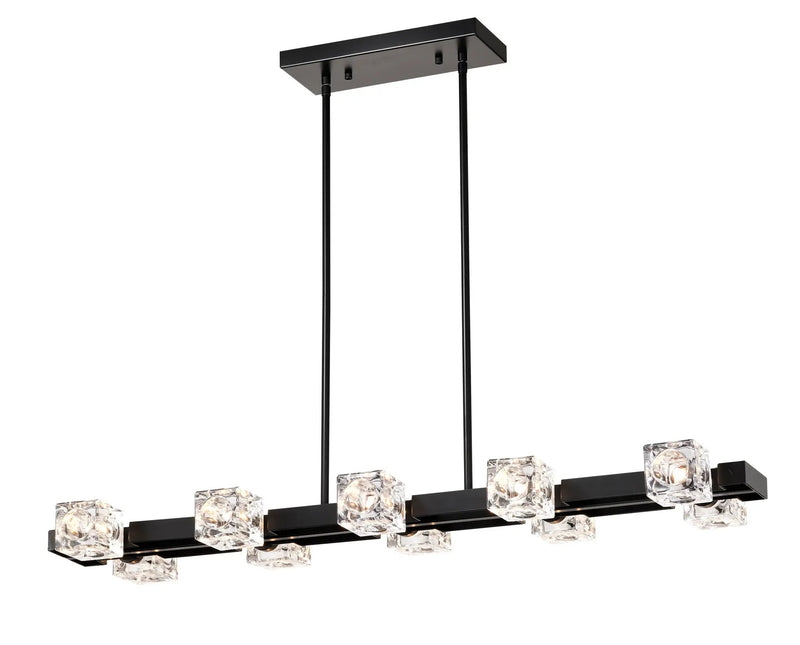 Rectangle Chandelier for Dining Room, 10-Light by HouseOfZazla