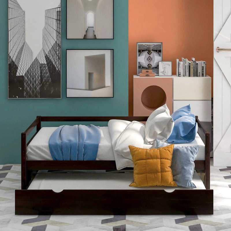 Twin Daybed With Trundle Frame Set by Unique Piece Furniture