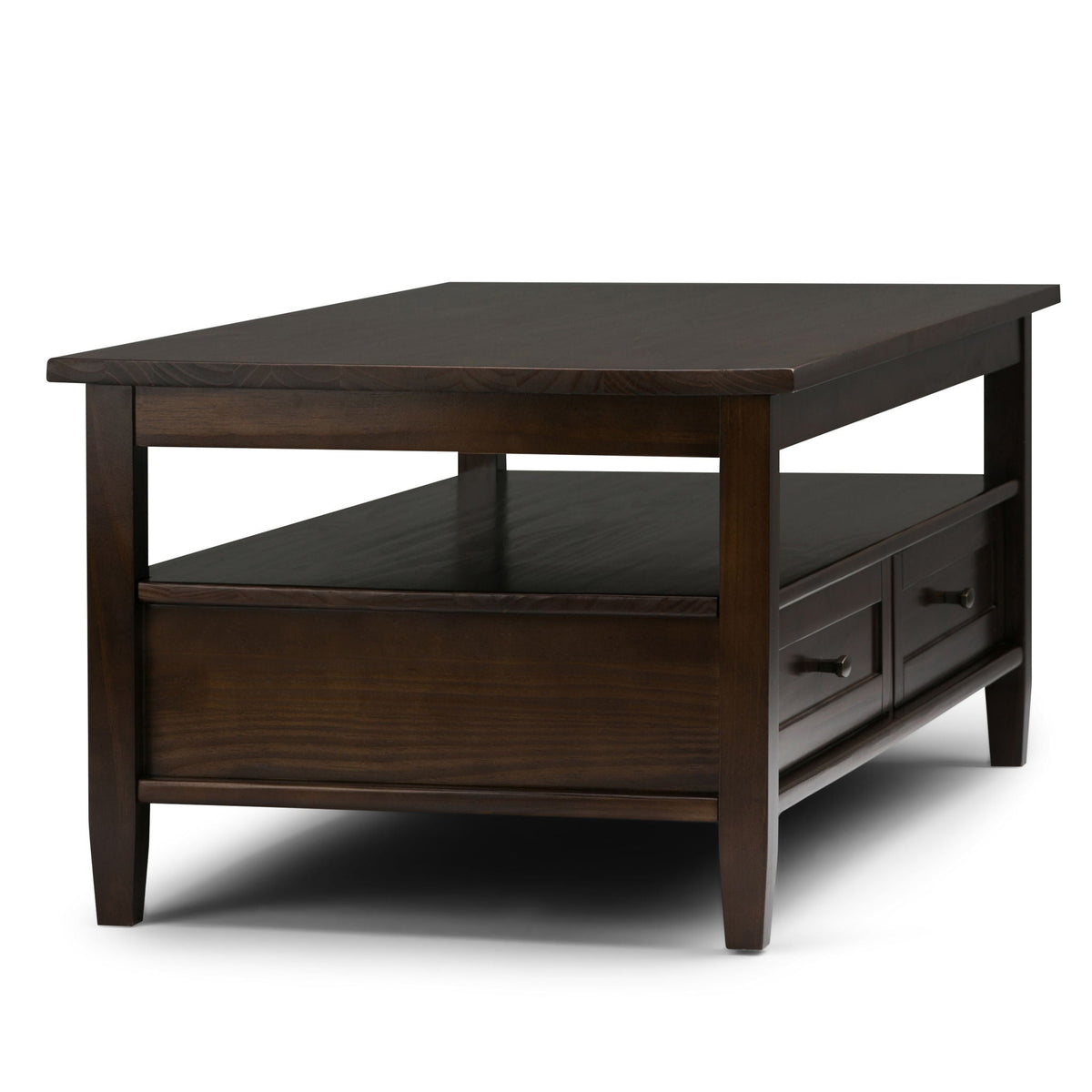 Handcrafted Coffee Table with Drawer and Shelf – Warm Shaker, Multiple Colors, photo 15 of 40