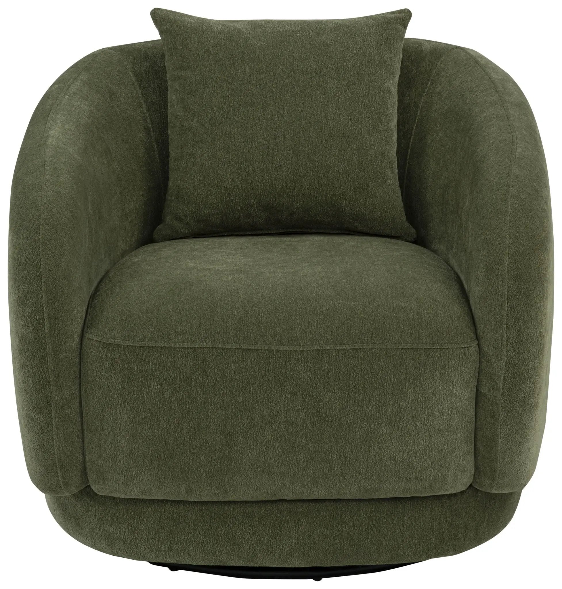 Arnaud Chenille Upholstered Swivel Accent Chair Green by Unique Piece Furniture