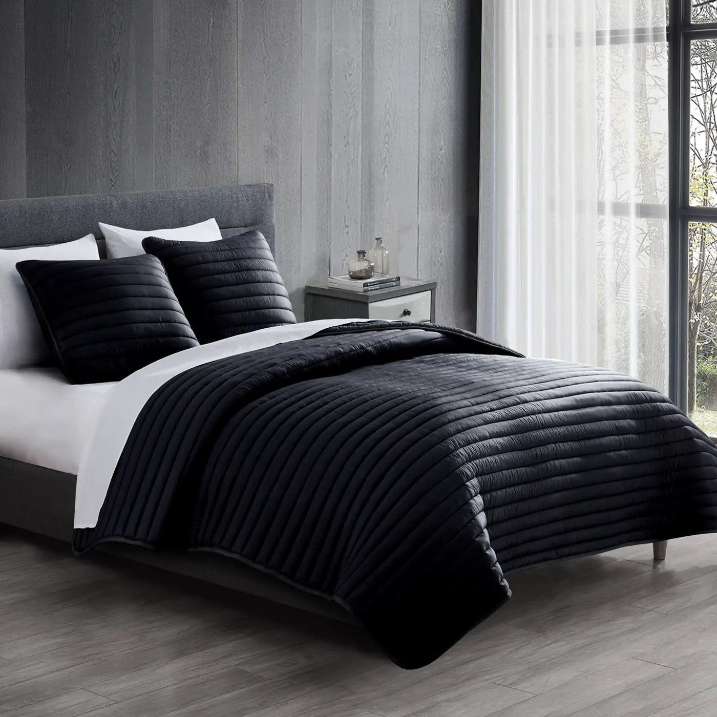 Excursion Twin Puffer-Quilt Comforter Set by HouseOfZazla