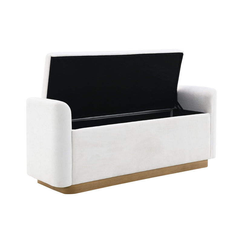 Upholstered Storage Bench With Safety Hinge by HouseOfZazla