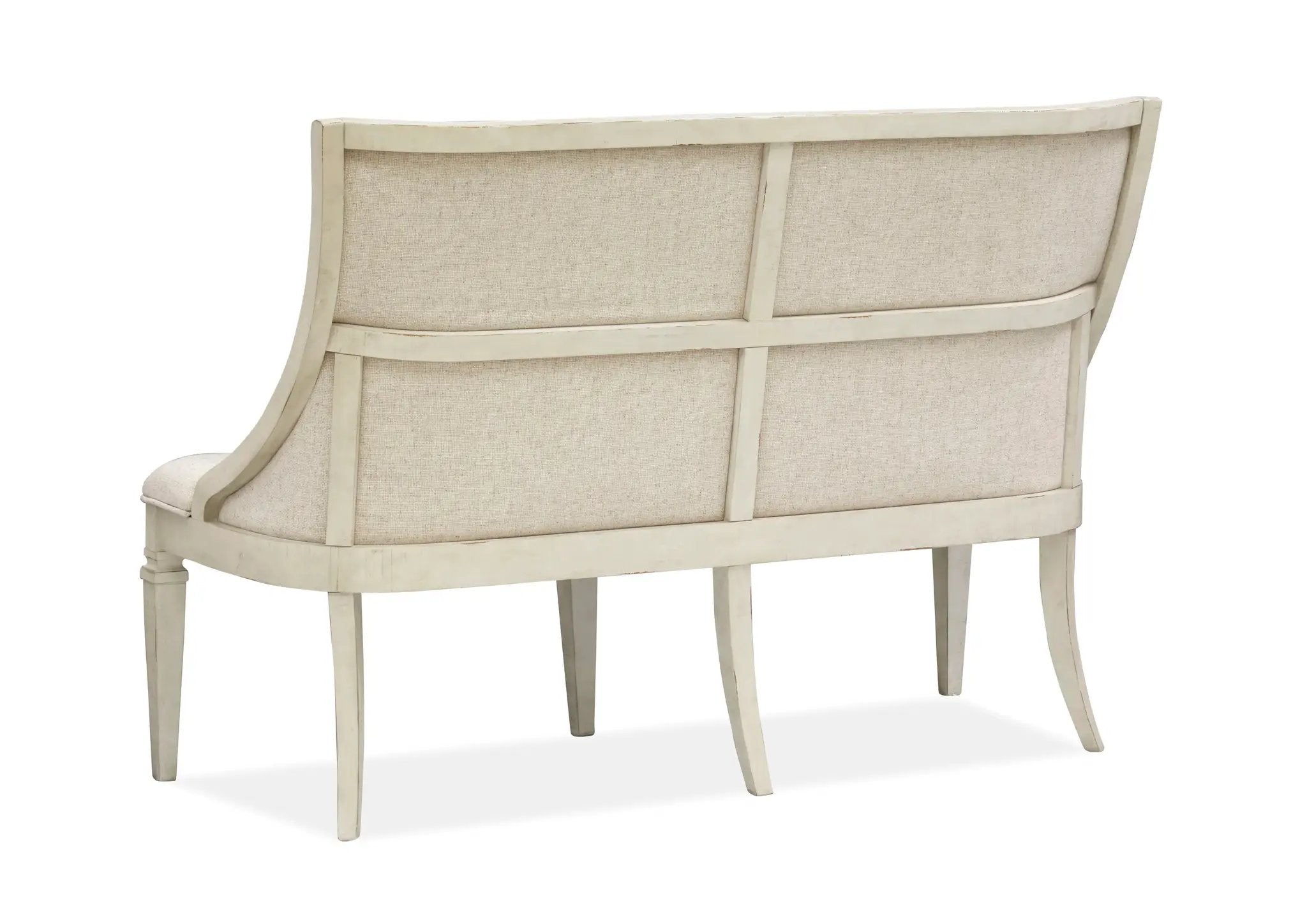 Newport - Bench With Upholstered Seat & Back - Alabaster by Unique Piece Furniture