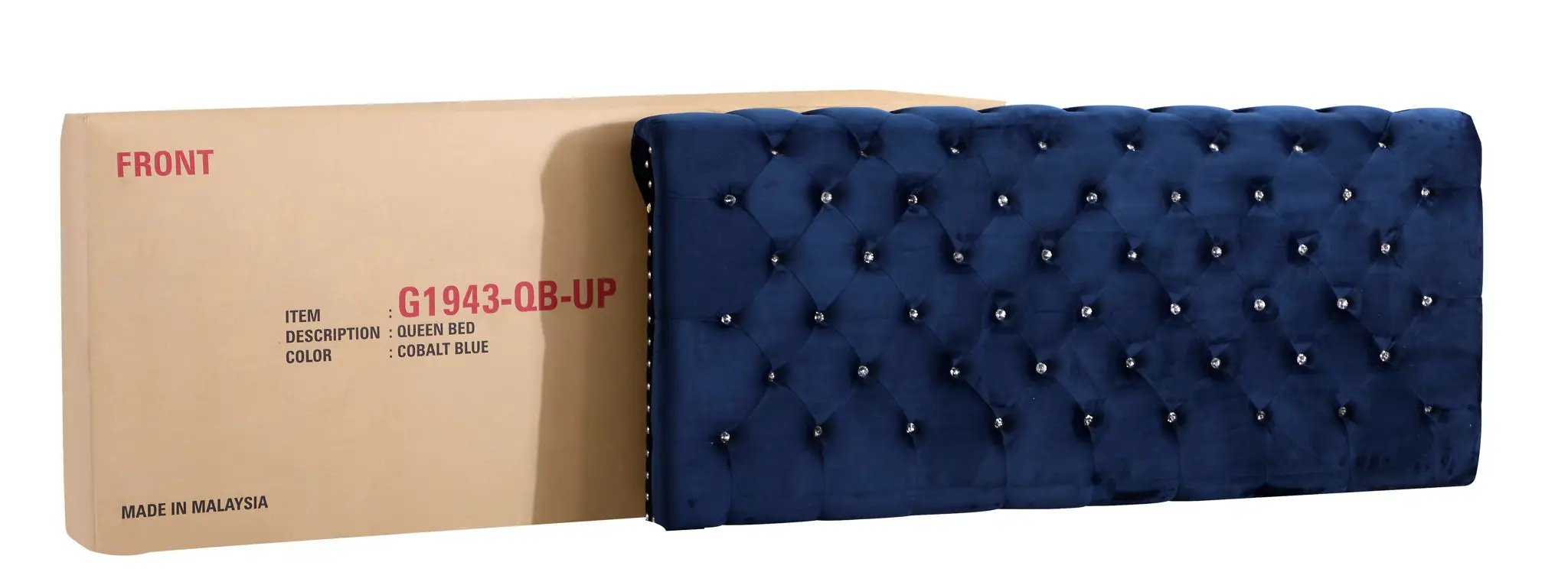 Elegant Transitional Upholstered Bed by HouseOfZazla