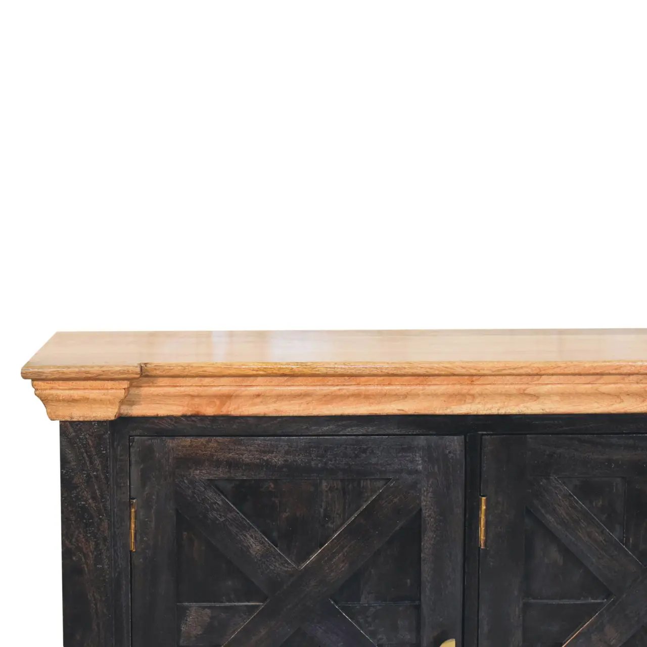 Solid Wood Regal Rustic Sideboard - 6 Compartments by HouseOfZazla