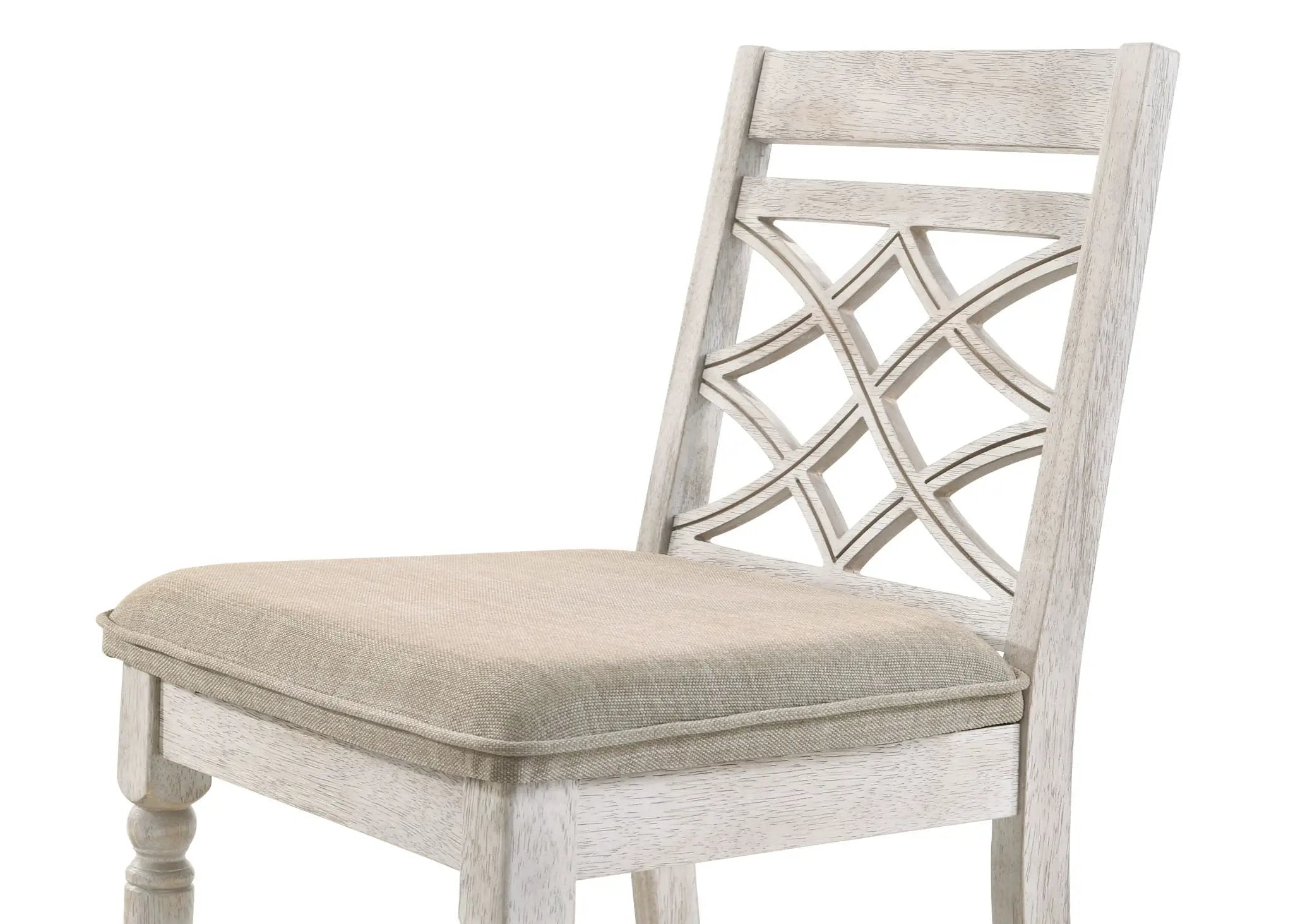 Havanna - Wide Chair With Cushion (Set of 2) - Off White by HouseOfZazla