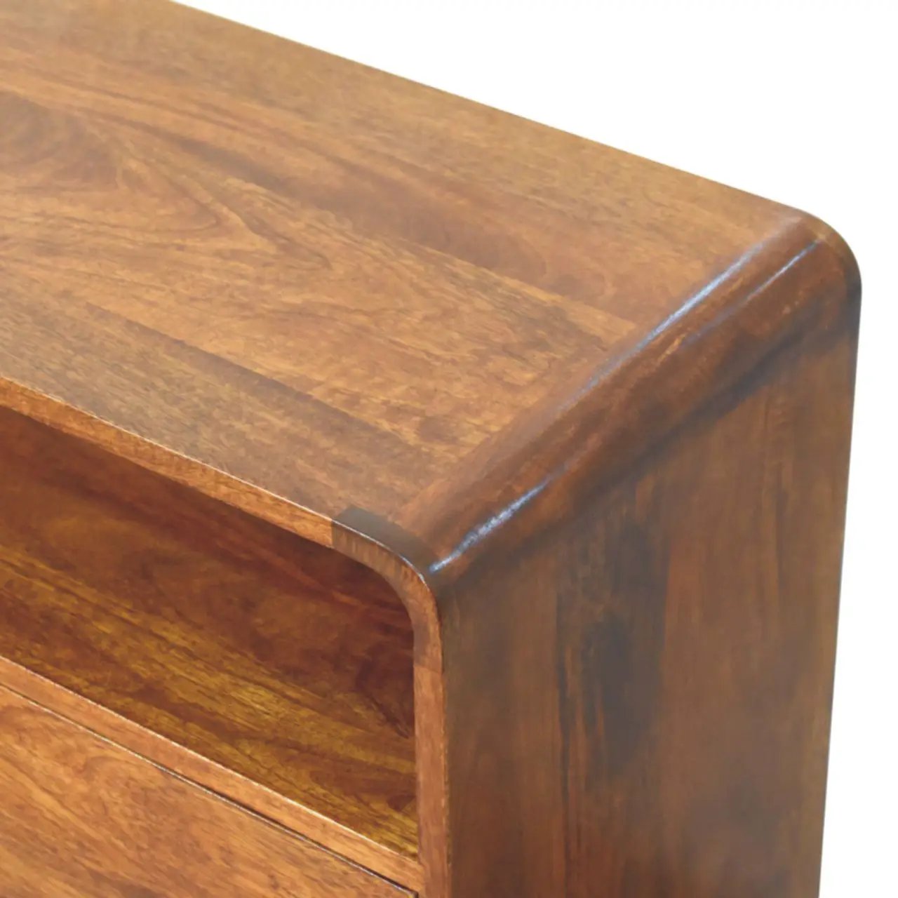 Curved Charm Console - Brown by HouseOfZazla