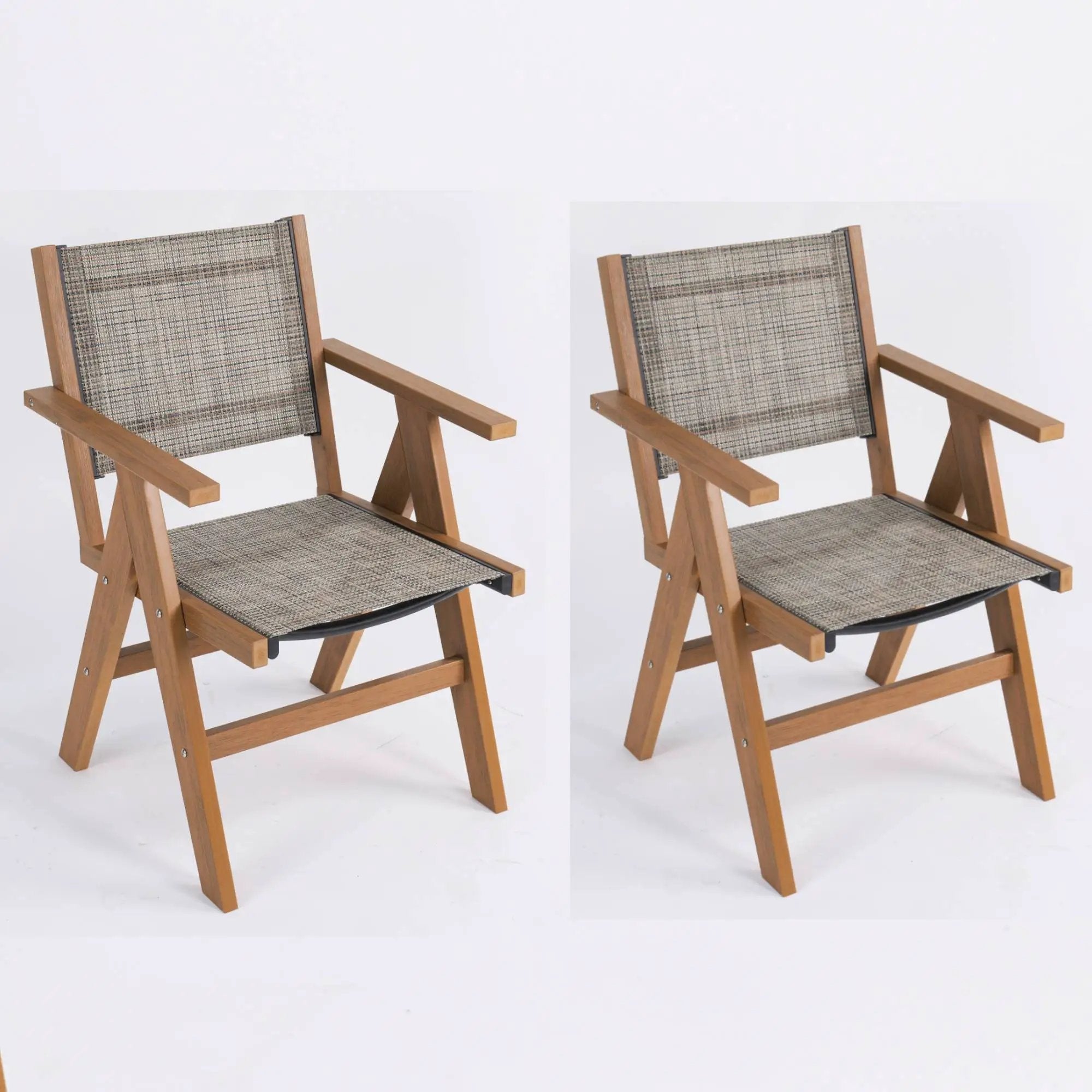 2 Piece HIPS Outdoor Dining Chair Perfect For Patio Meal Togethers & Garden Brunch Relaxation Moments by HouseOfZazla