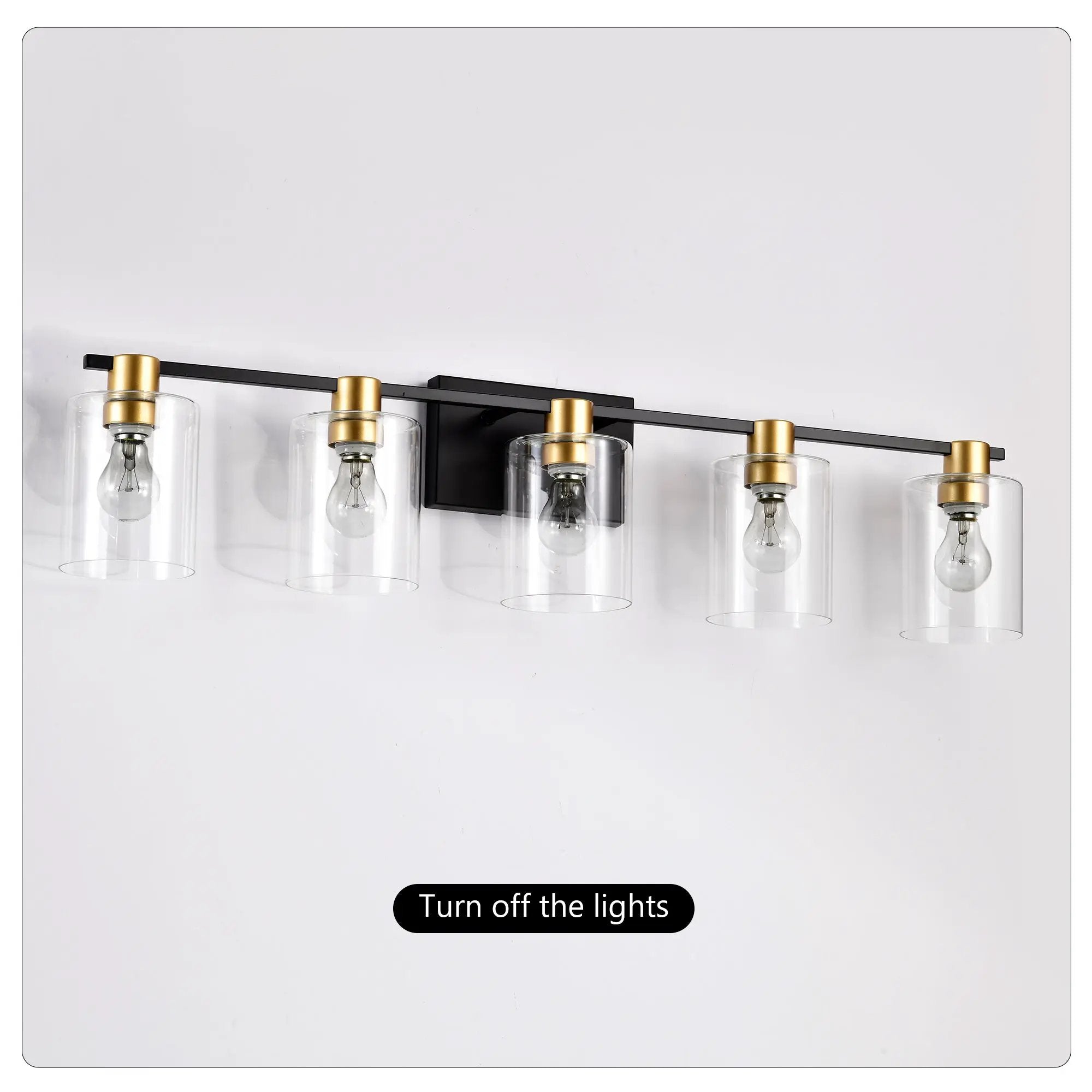 5-Light Matte Bathroom Lighting by HouseOfZazla