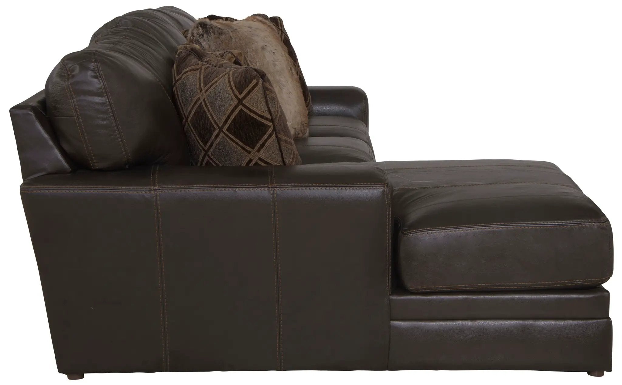 Denali - Italian Leather Match Sectional by Unique Piece Furniture