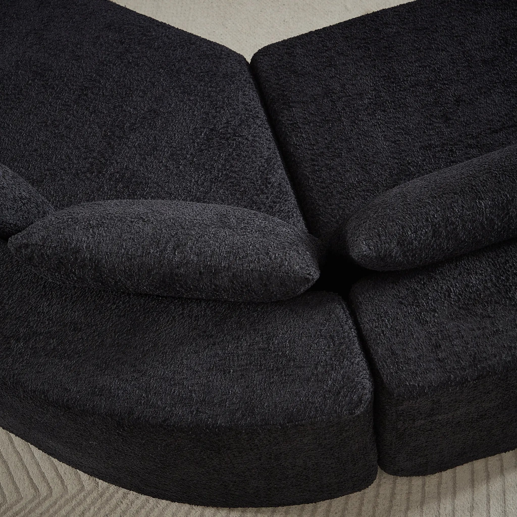 Modular Sofa Set in Chenille Fabric by HouseOfZazla