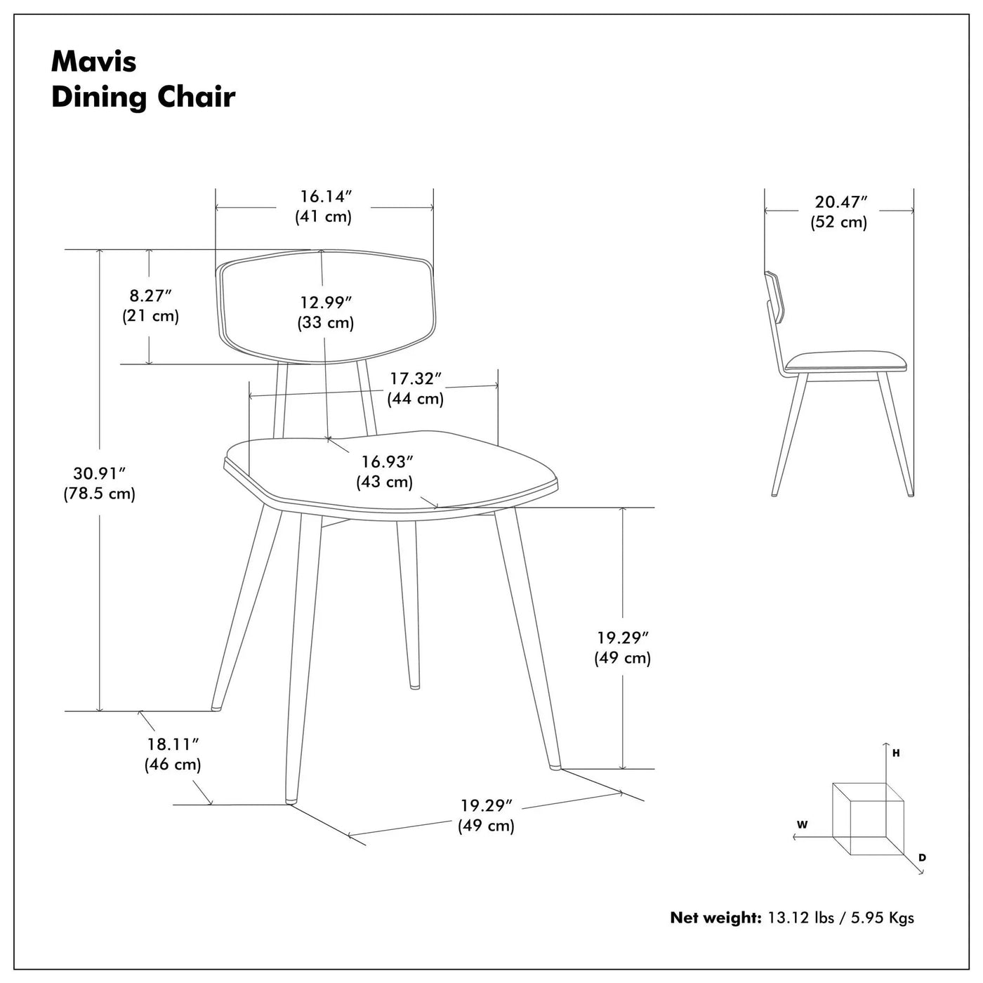 Mavis - Upholstered Dining Chair (Set of 2) by HouseOfZazla