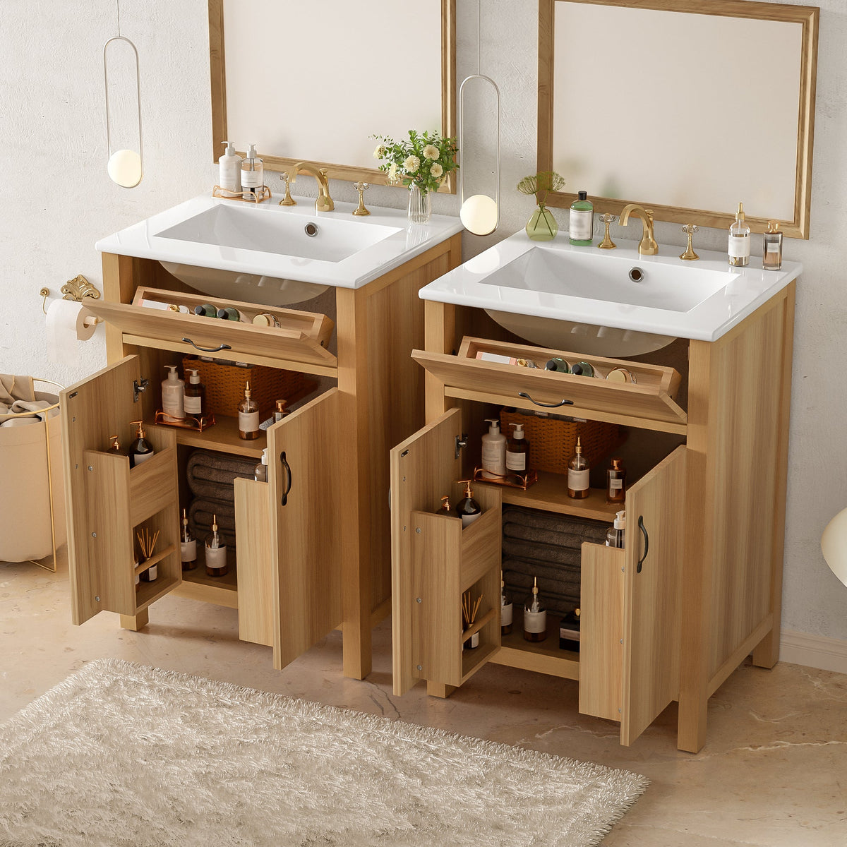 48" Bathroom Vanity with Solid Wood Frame, photo 2 of 10