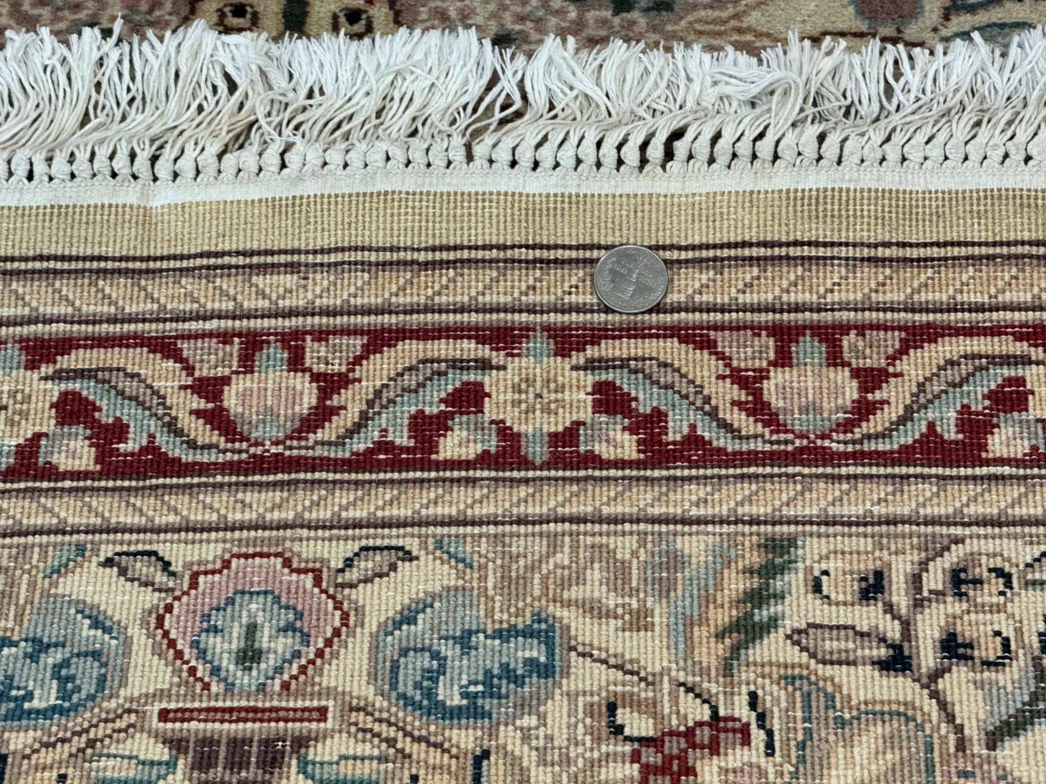 Pakistani Runner Rug 2.8 x 14, Pak Persian Hallway Rug, Cream Color by Jewel Rugs