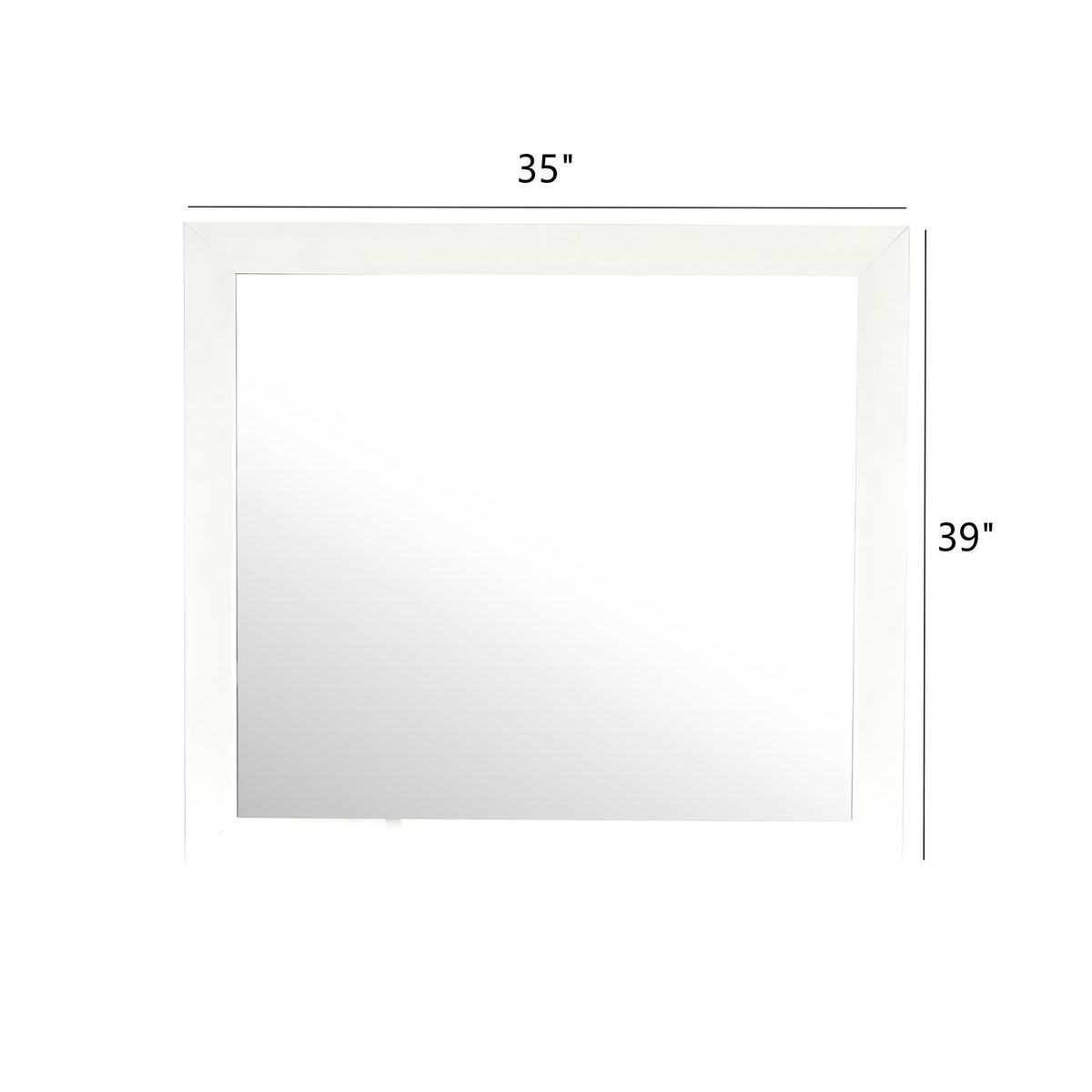 Marilla Mirror with Low Distortion Glass - Dark Brown, Light Brown, White, Black, photo 17 of 21
