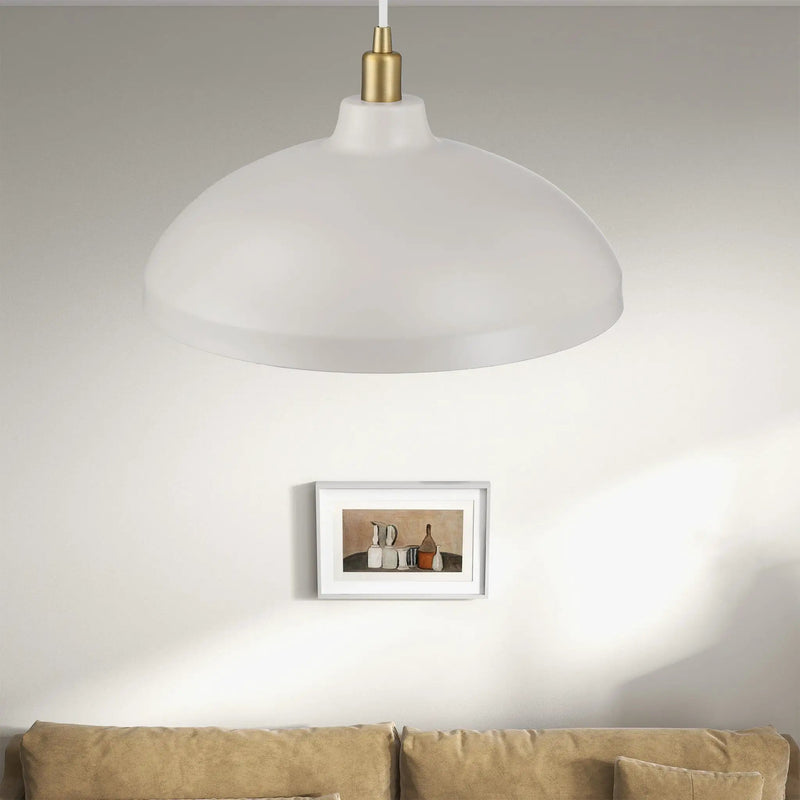 Astral - Single Light Pendant Lamp For Entrance Kitchen Island - Gold / White by Unique Piece Furniture