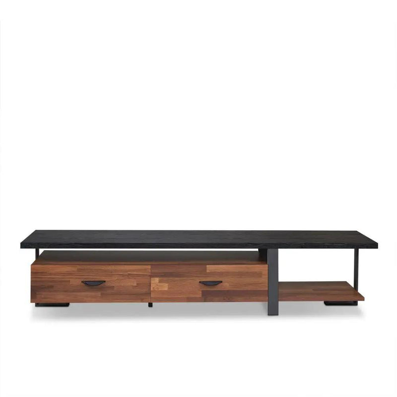 Elling - TV Stand - Walnut & Black by Unique Piece Furniture