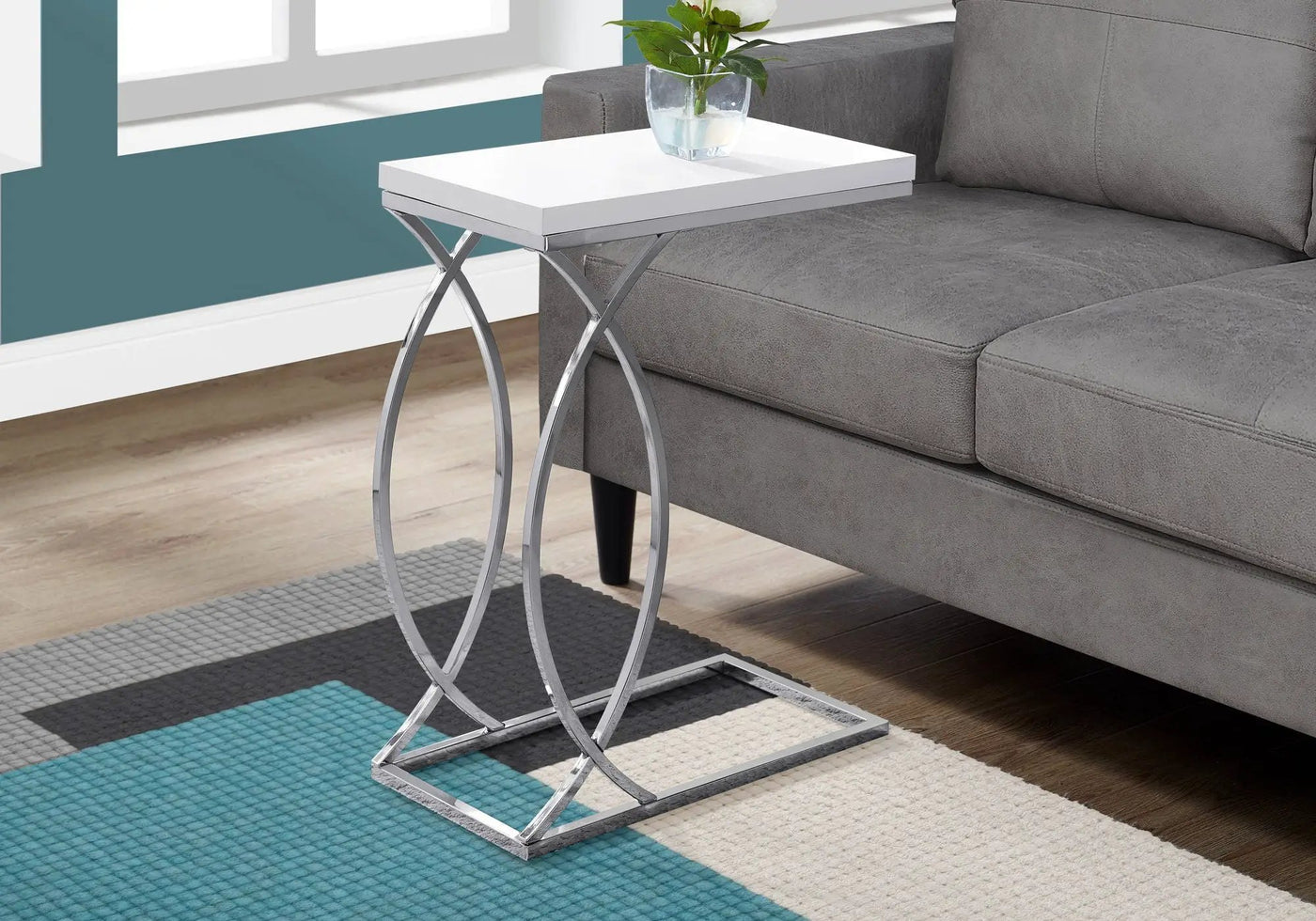 Accent Table, C-Shaped, Contemporary & Modern Design by HouseOfZazla