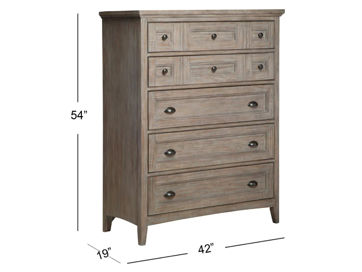Paxton Place - Wood Drawer Chest - Dove Tail Gray, photo 7 of 7