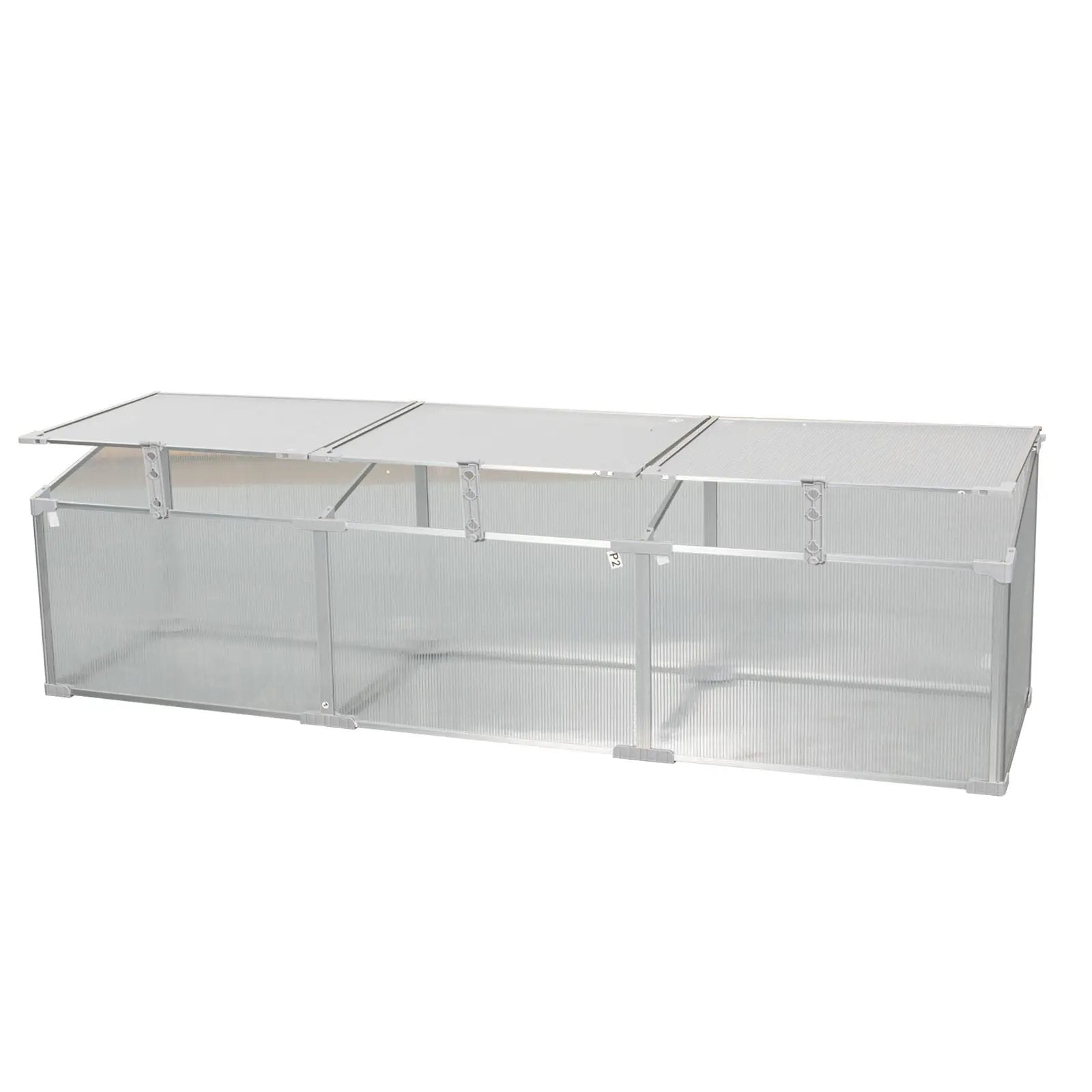 Polycarbonate Greenhouse For Outdoors In Winter - Silver