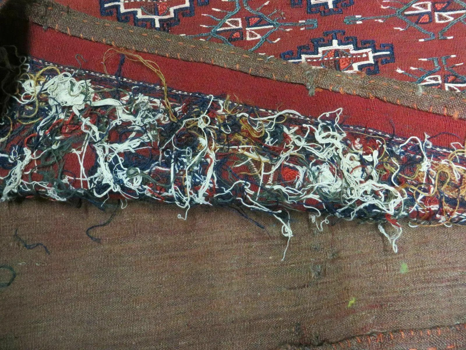 45" X 32" Antique Handmade Bokhara Turkoman Yomud Chuval Wool Rug Soumak NICE by Jewel Rugs
