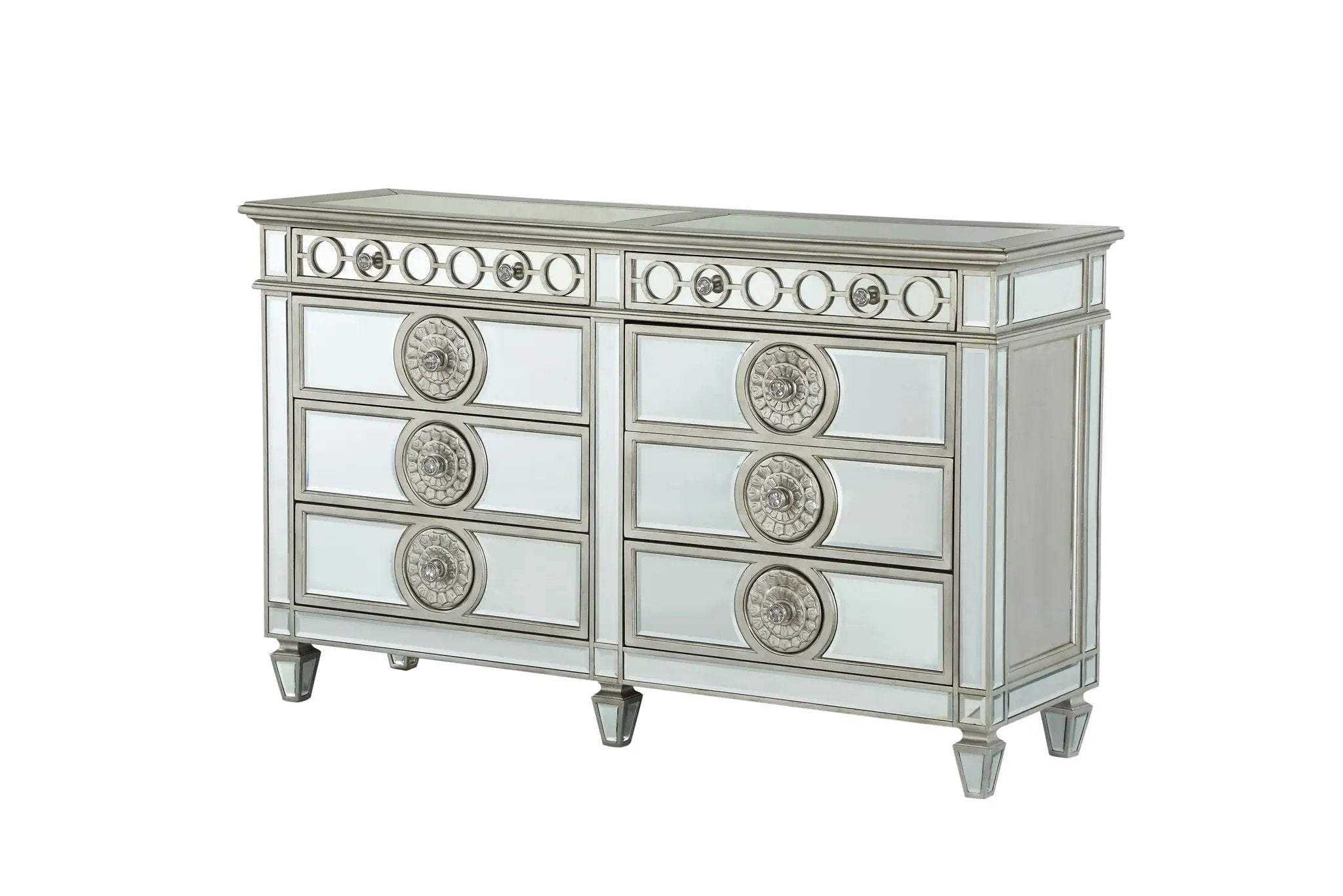 Varian - Mirrored Dresser - Silver by Unique Piece Furniture