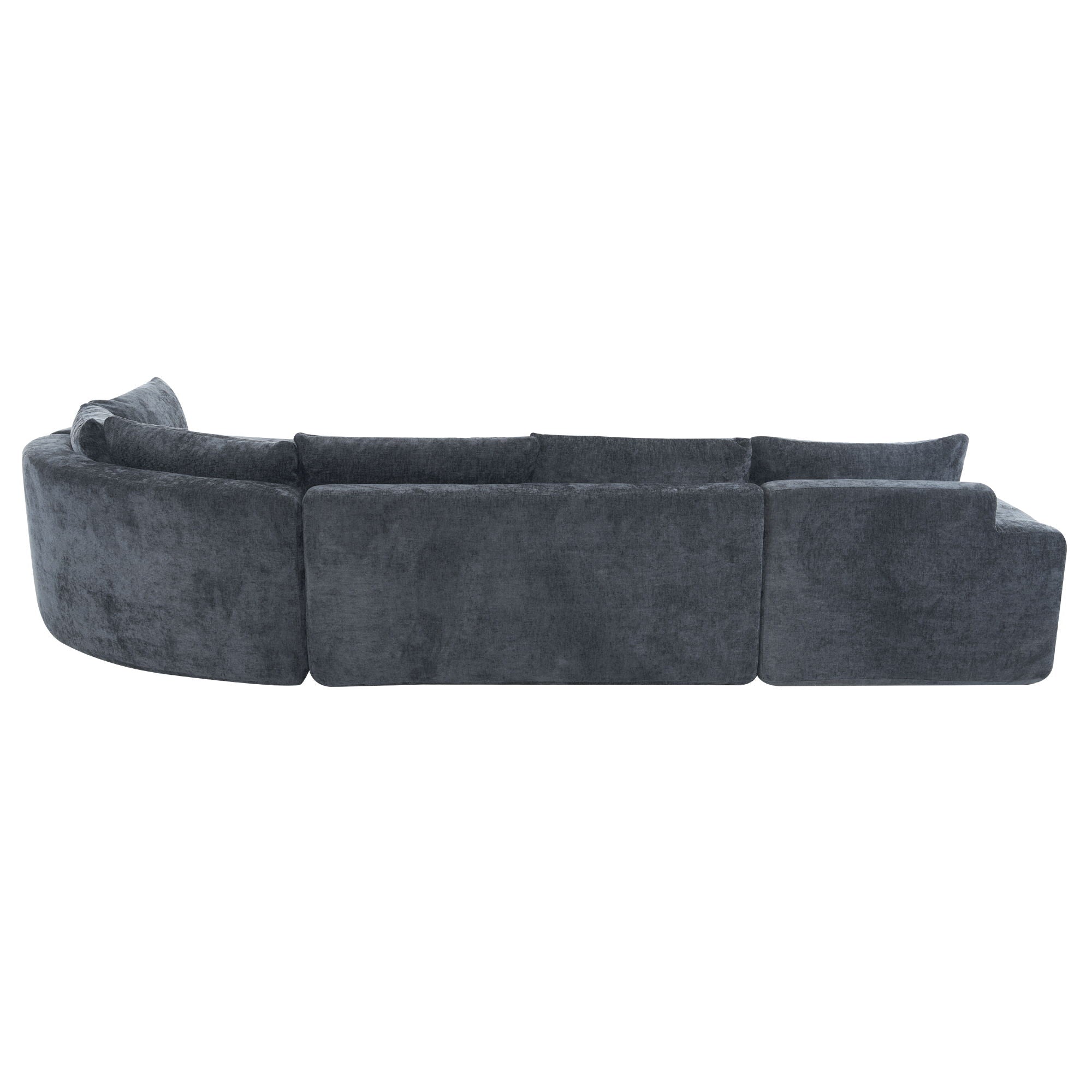Modular Cloud Sectional Sofa Set, U-Shaped Upholstered Couch With Deep Seat by HouseOfZazla