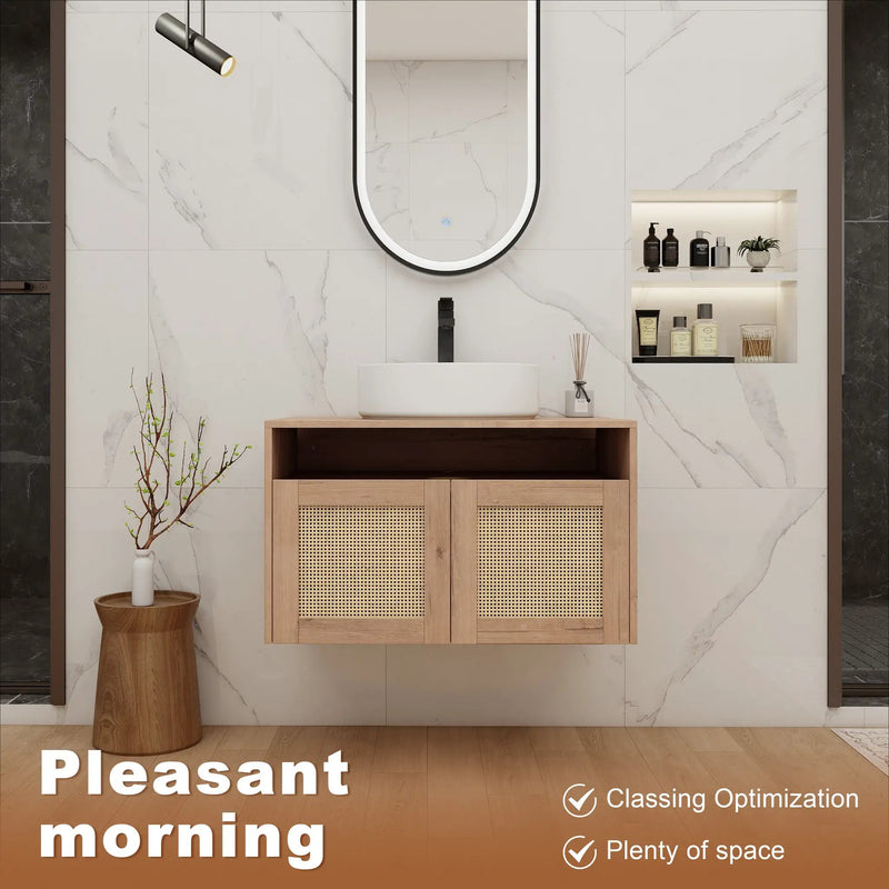 30" Bathroom Vanity with Ceramic Art Sink by HouseOfZazla