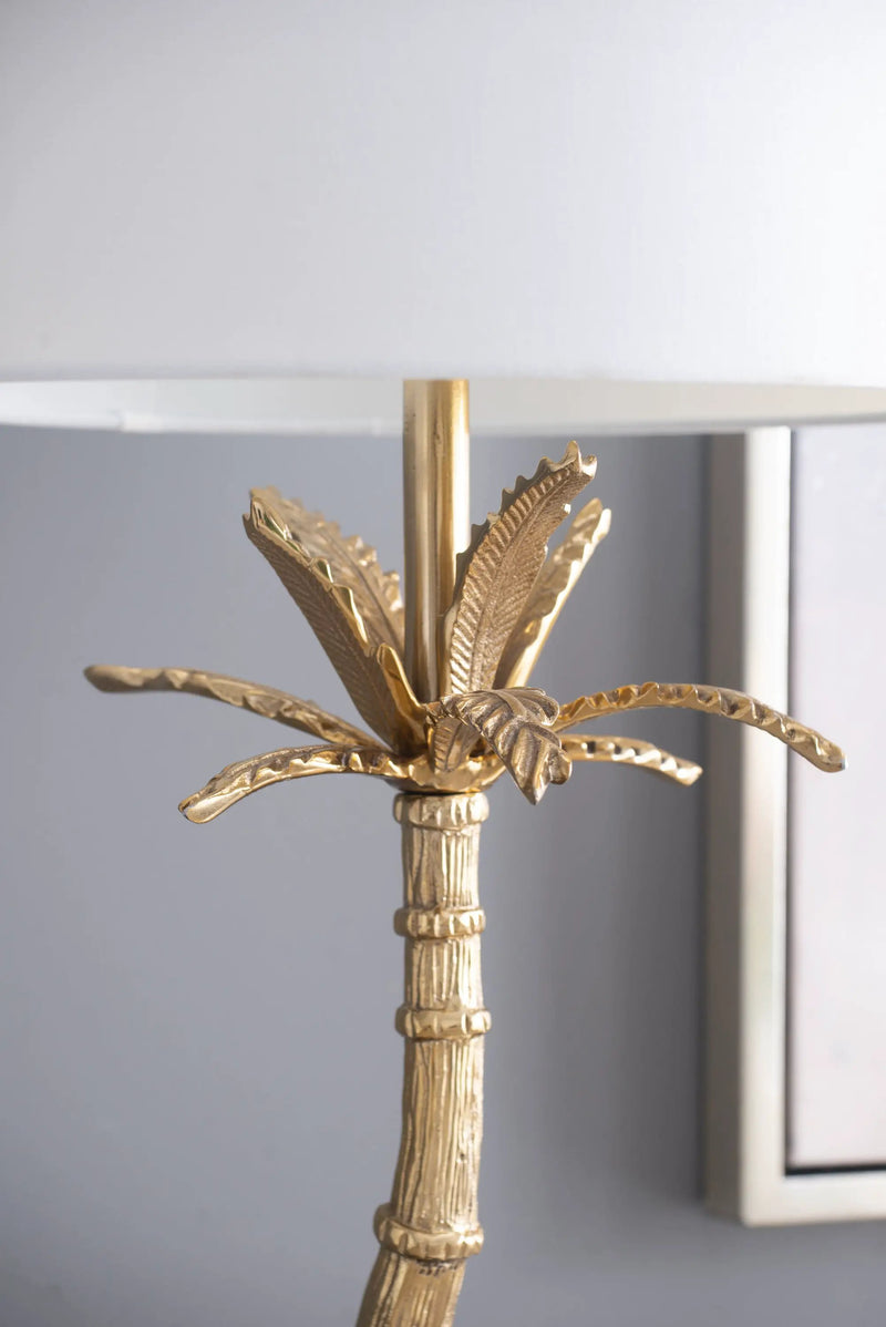 D16x31' Leaf Lamp with Marble Base Gold by HouseOfZazla