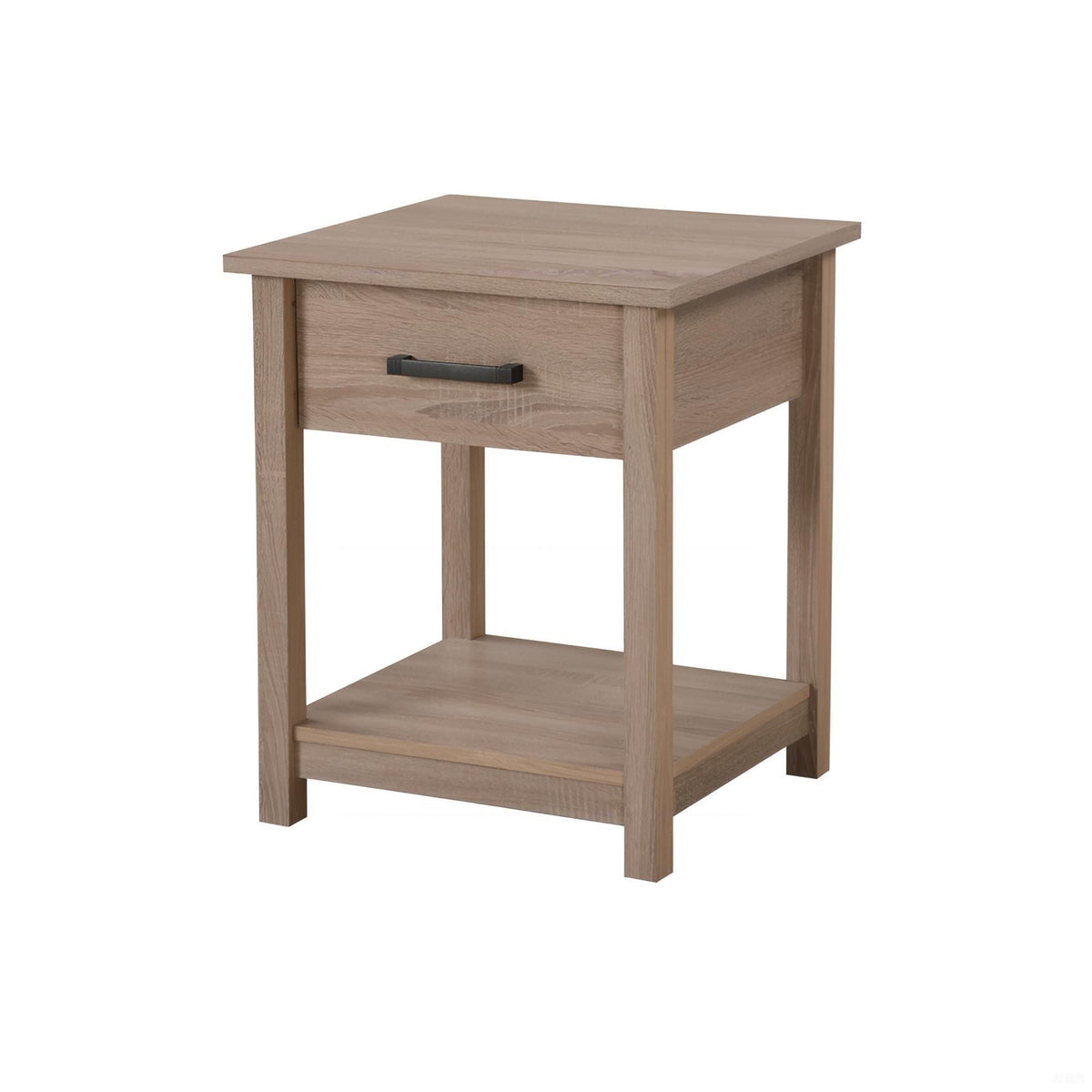 Accent Nightstand with Smooth Roller Drawer Glides - Gray, Light Brown, or Dark Brown, photo 12 of 15