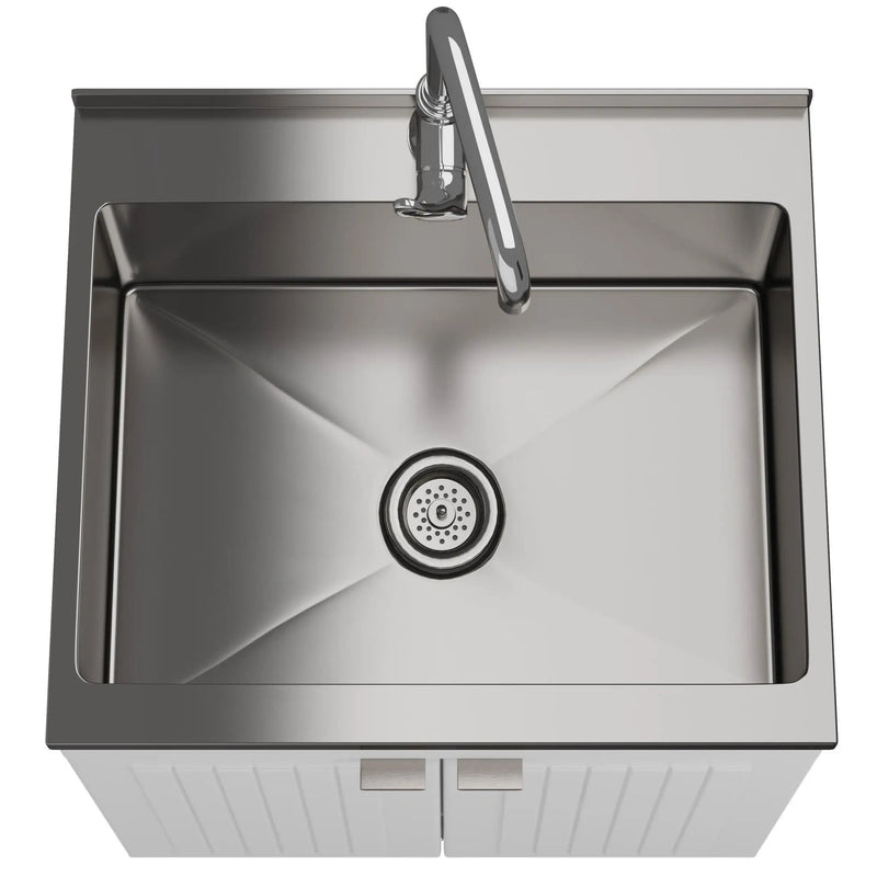 Murphy - Laundry Cabinet & Faucet And Stainless Steel Sink by Unique Piece Furniture