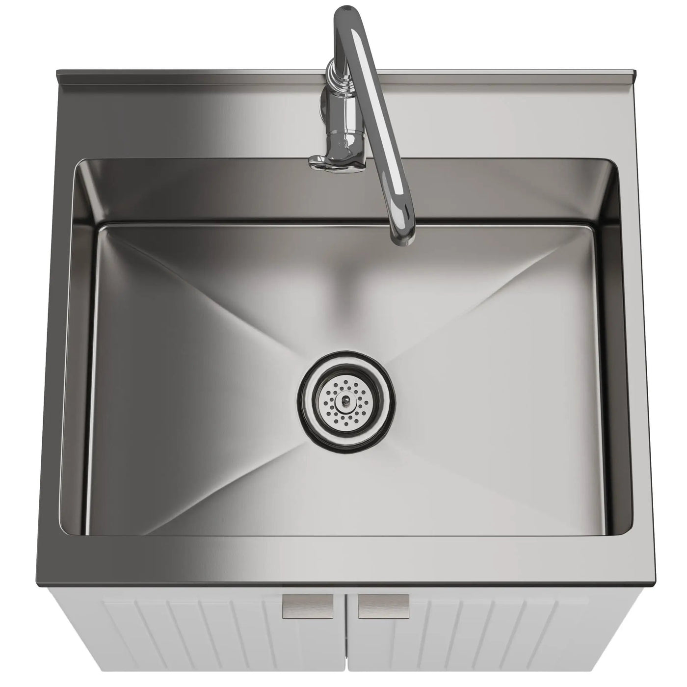 Murphy - Laundry Cabinet & Faucet And Stainless Steel Sink by Unique Piece Furniture
