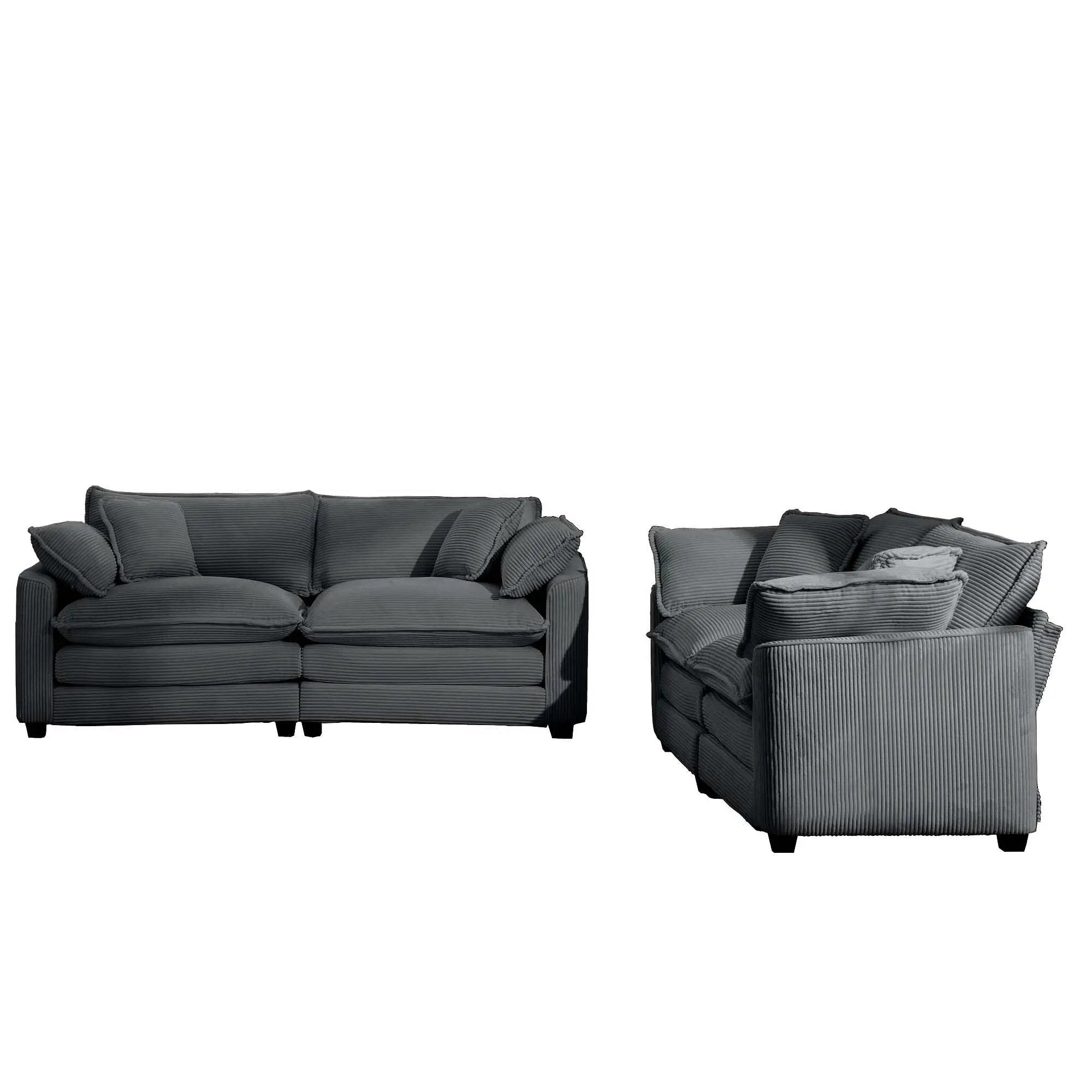 Elegant Oversized Sectional Sofa Set With Deep Seats And Flexible Layout by Unique Piece Furniture