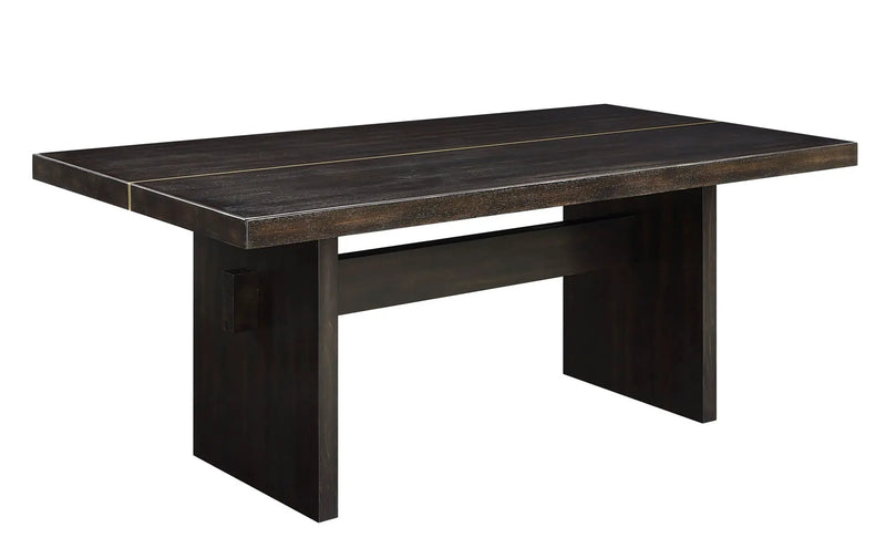 Jaramillo - 7 Pieces Dining Room Set - Gold / Rustic Espresso by Unique Piece Furniture