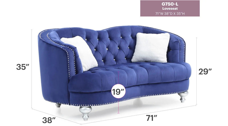 Jewel Loveseat by HouseOfZazla