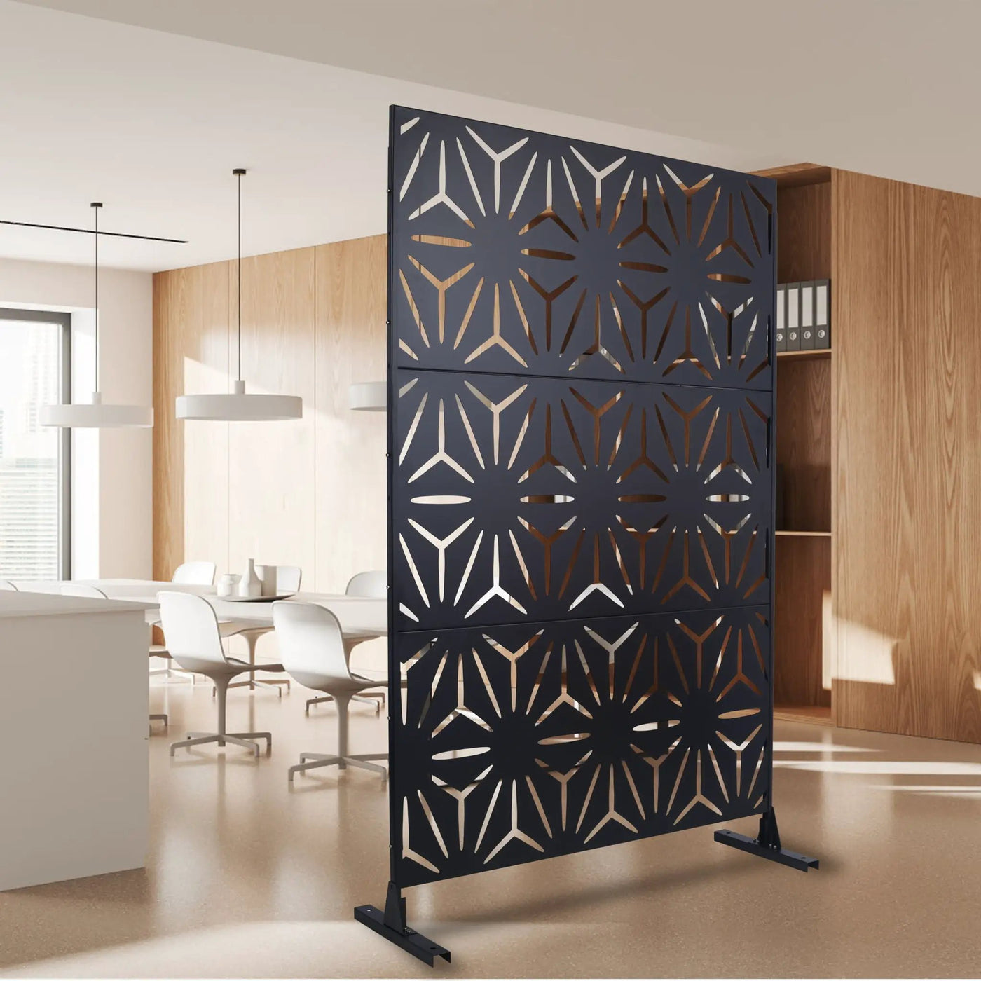 Outdoor & Indoor Metal Privacy Screen, Freestanding Decorative Panels by HouseOfZazla