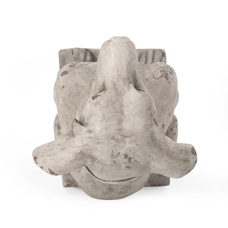 MGO Outdoor Dog Statue, Antique White by HouseOfZazla