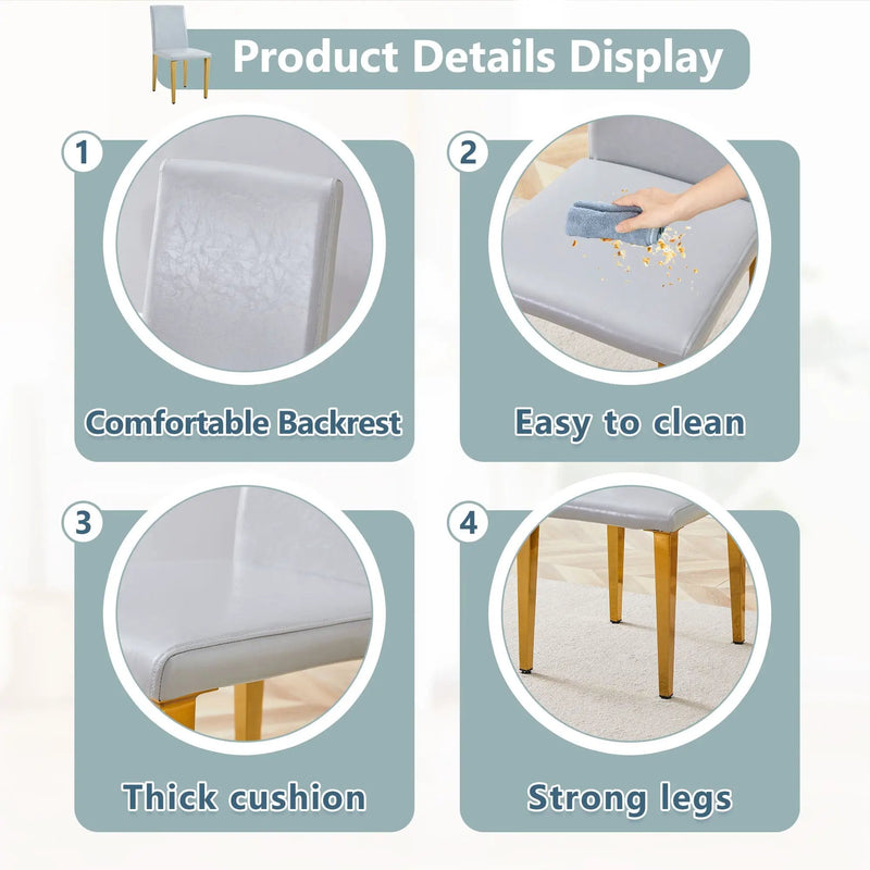 Modern Dining Chairs With Metal Legs