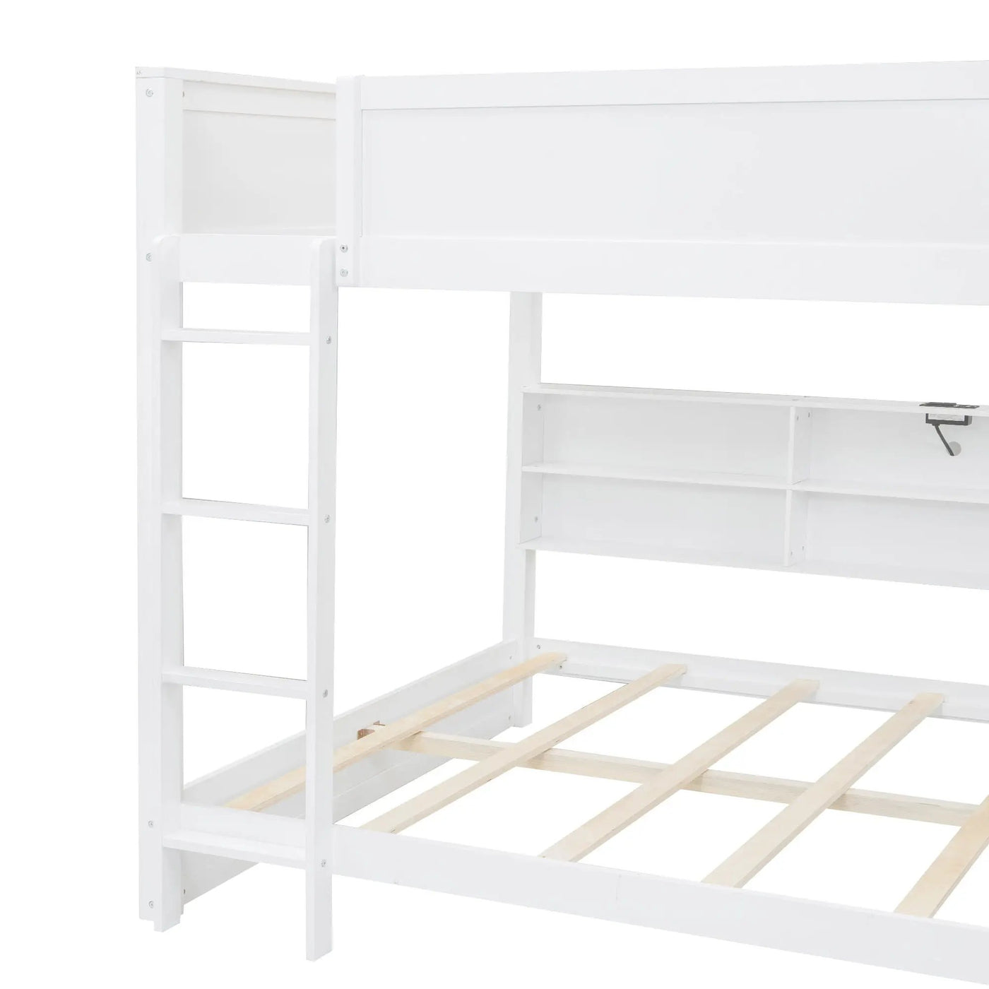 Bunk Bed With Storage Cabinets And USB Ports by HouseOfZazla