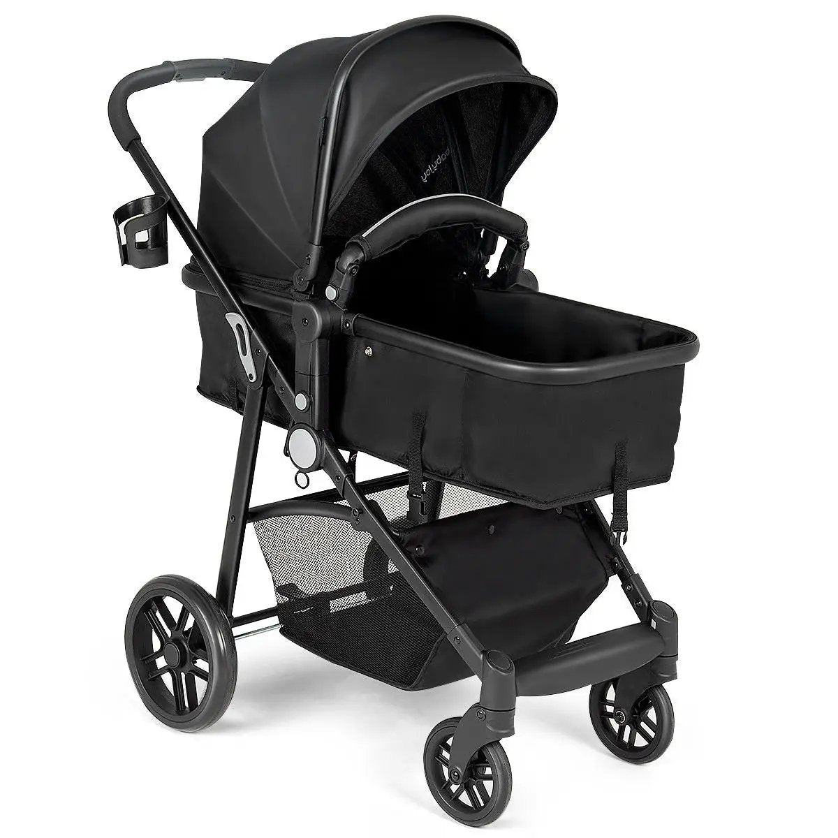 2-in-1 Foldable Pushchair Newborn Infant Baby Stroller by DirectDeals