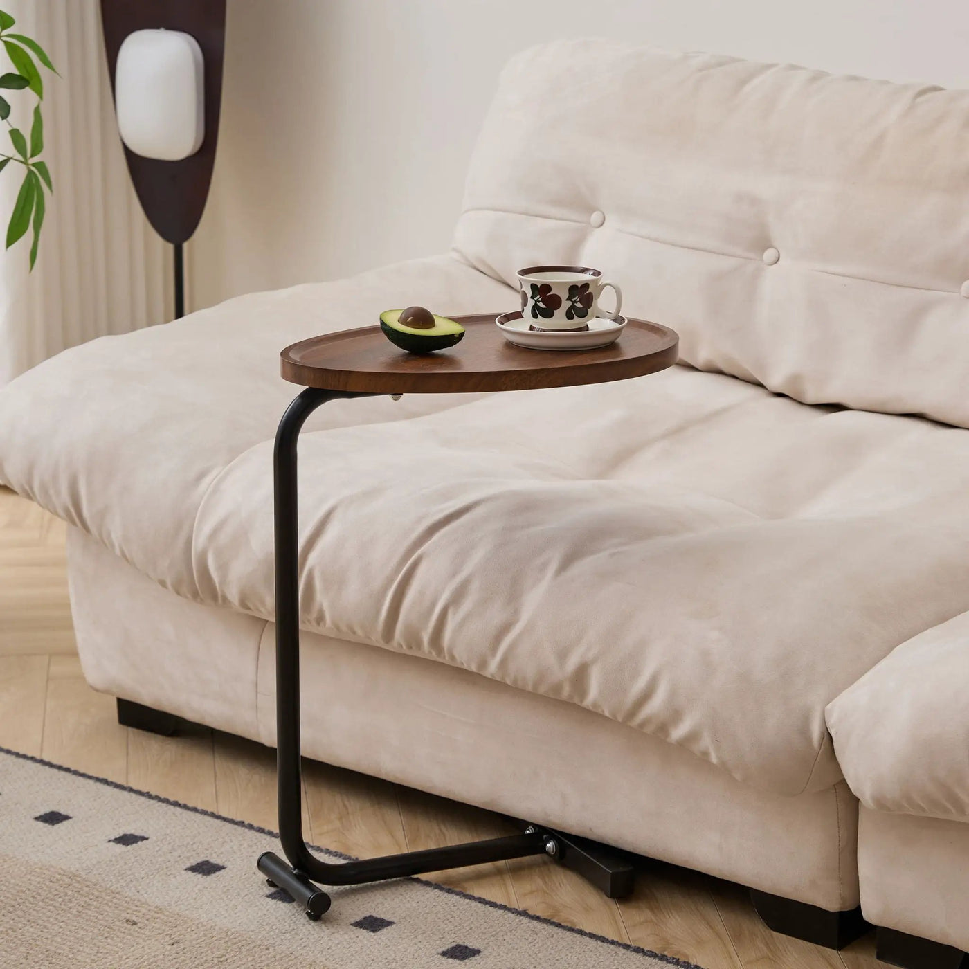 C-Shaped Side Table for Sofa and Bedroom by HouseOfZazla