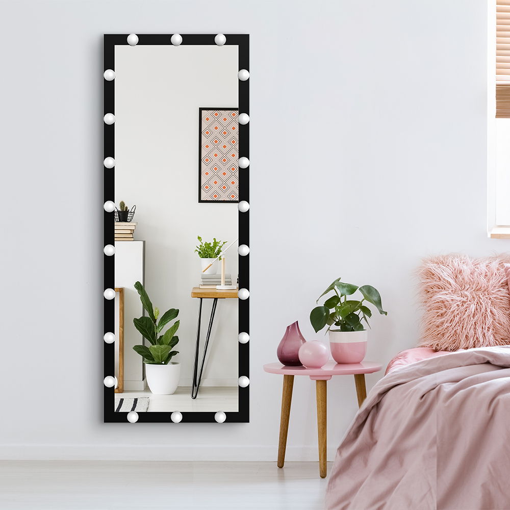 Full Length Mirror with Lights and Touch Control – Pearl Silver, Black, or Pink, photo 37 of 40