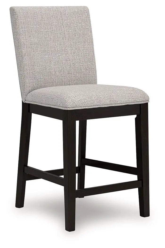 Neymorton - 5 Pc. - Rectangular Dining Room Counter Table, 4 Barstools - Dark Grayish Brown by Unique Piece Furniture