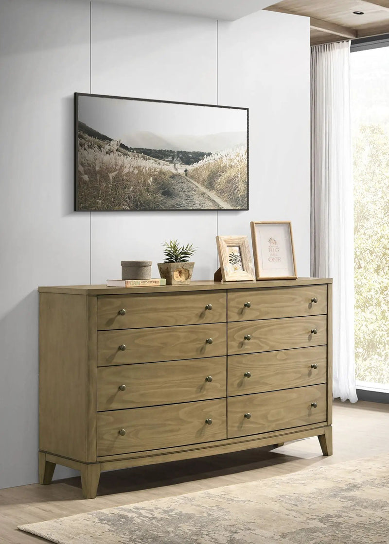 Granada 8-drawer Dresser Cabinet Natural Pine by Unique Piece Furniture