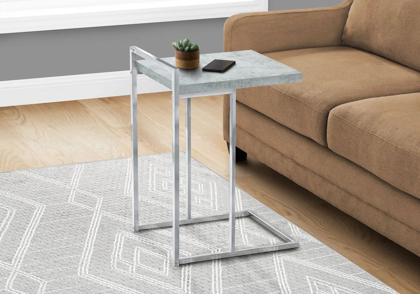 C-Shaped Accent Table, Contemporary & Modern by HouseOfZazla