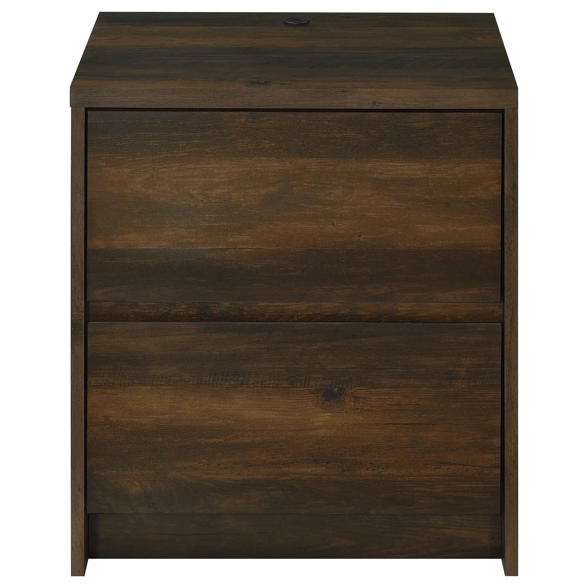 Geary - 2 Drawer Nightstand With LED Lights And USB Charging Ports by HouseOfZazla